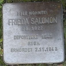 Stolperstein à la mémoire de Frieda Salomon
