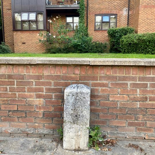 Milestone 20 Yards South Of Entrance To Hendon Cemetery