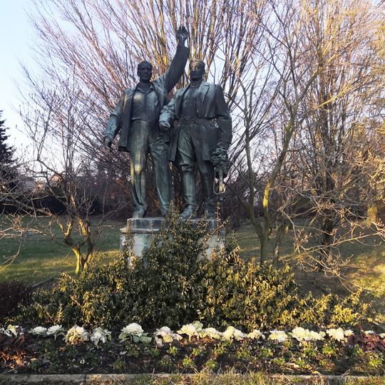 Pomník osvobození v ulici Osvobození v Holešově