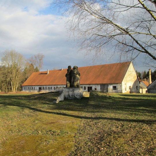 Sousoší v Červené Lhotě