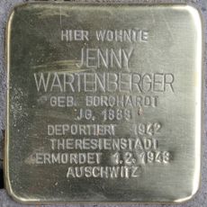 Stolperstein dedicated to Jenny Wartenberger