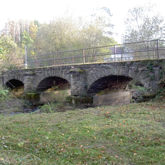 Most přes Černý potok v Ohnišťovicích