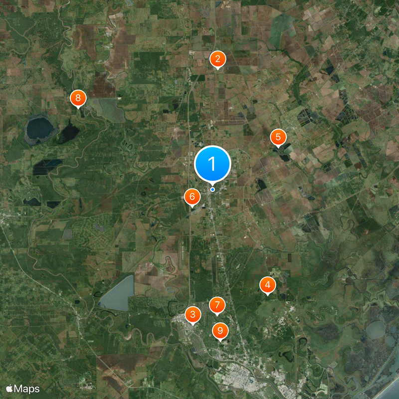 Angleton Map