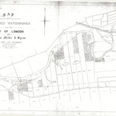 Map of the site of proposed waterworks for the City of London at Coombs Mills & Byron, Broken Front Con'sn, Westminster