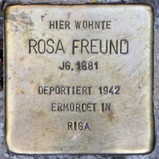 Stolperstein en memoria de Rosa Freund