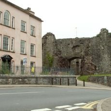 Outer Gatehouse To Laugharne Castle,market St.