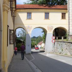 Mostní přechod z Klášteříčku do kostela sv. Kateřiny v Jindřichově Hradci