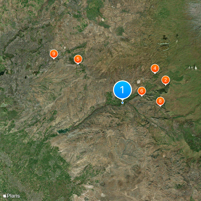 Świątynia w Garni Mapa