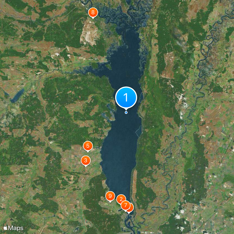 Kyiv Reservoir Map