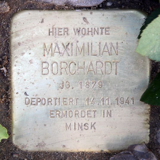 Stolperstein en memoria de Maximilian Borchardt