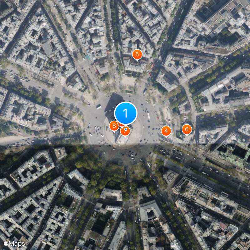 Graf van de onbekende soldaat Kaart