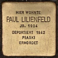 Stolperstein dedicated to Paul Lilienfeld