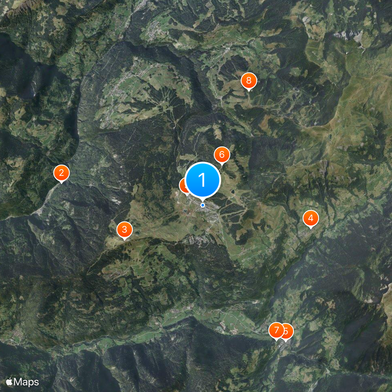 Les Saisies Map