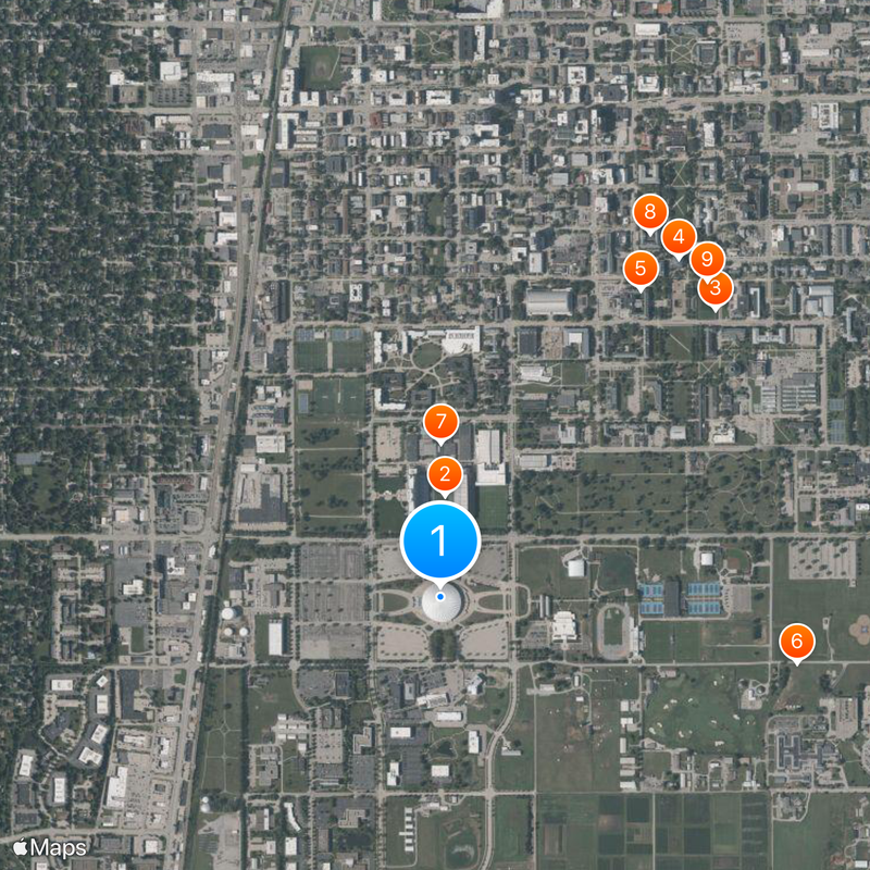 State Farm Center Map