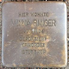 Stolperstein en memoria de Minna Singer