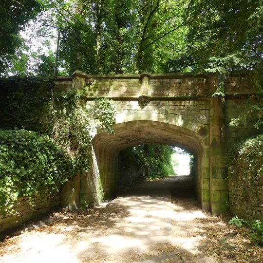 Road bridge immediately adjacent to Oakwood Hall Lodge