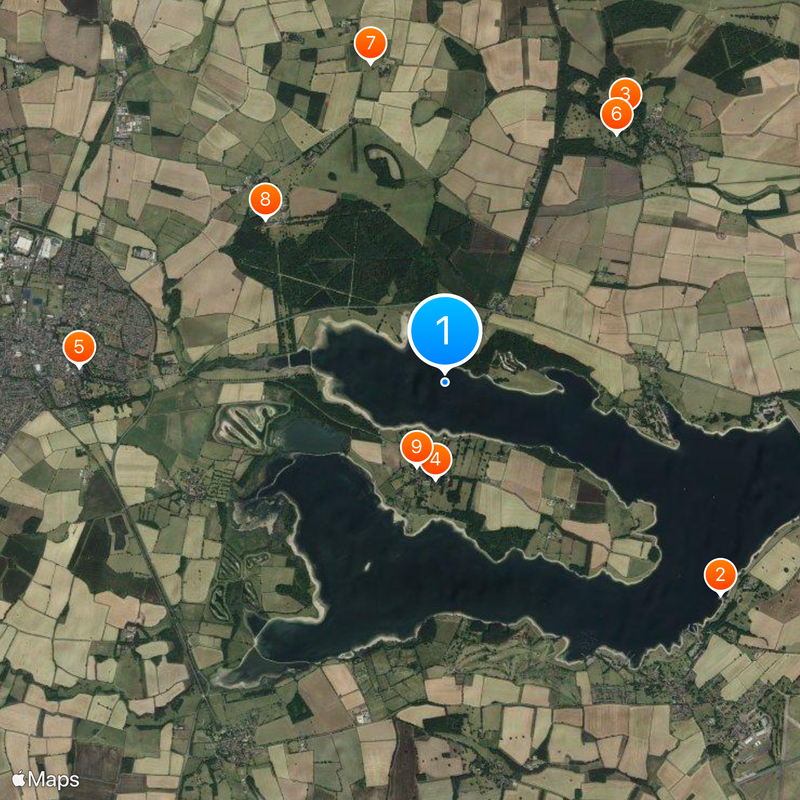 Rutland Water Map