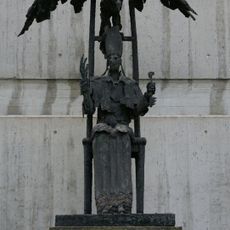 Saint Servatius protected by an Eagle