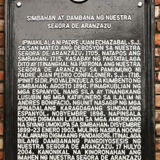 Church and Shrine of Our Lady of Aranzazu historical marker