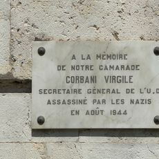 Plaque commémorative CORBANI Virgile