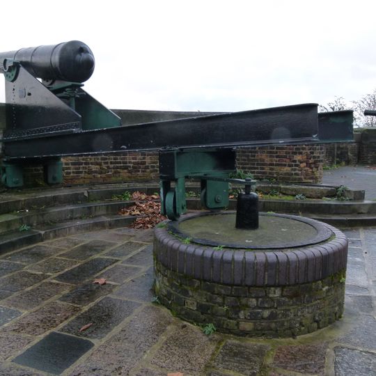 Royal Dockyard Gun Emplacements On Riverside To North East Of Entrance And Gunposts Facing