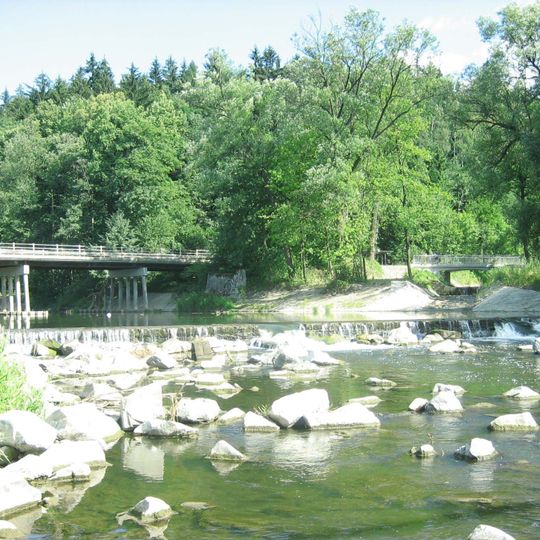 Most přes Vsetínskou Bečvu u Semetína