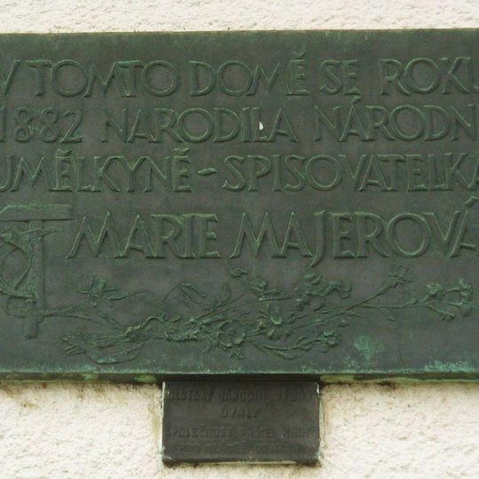 Pamětní deska Marie Majerové