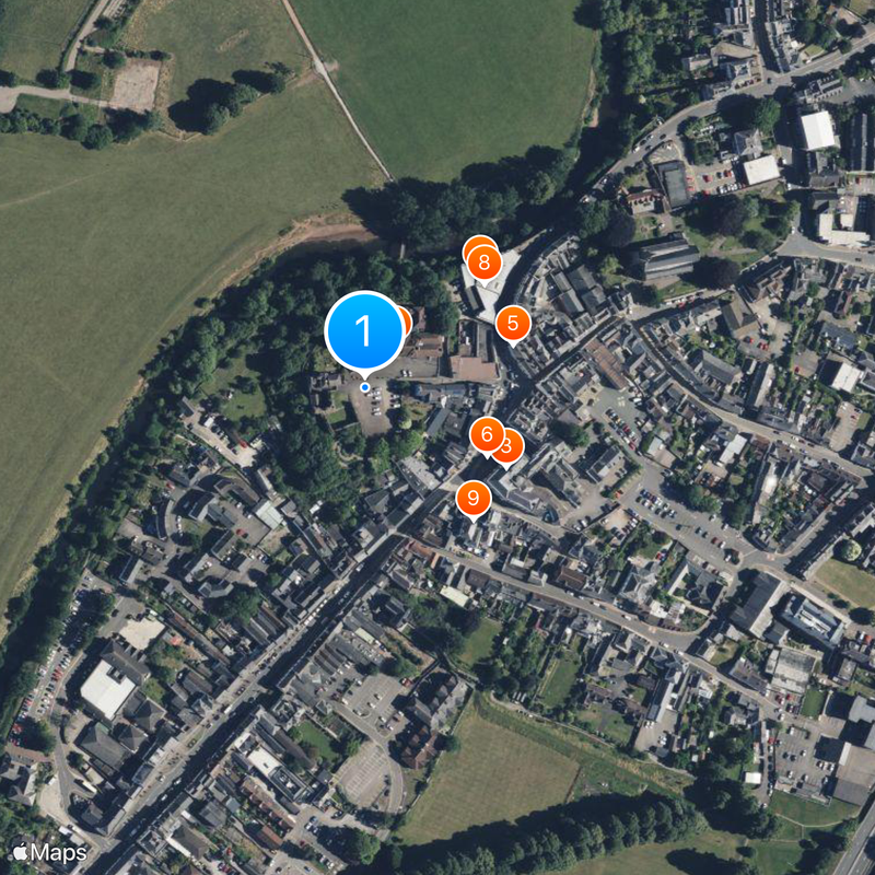 Monmouth Castle Mappa