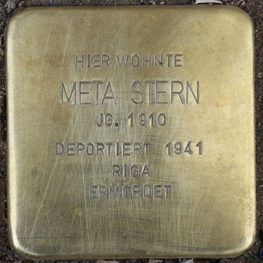 Stolperstein em memória de Meta Stern