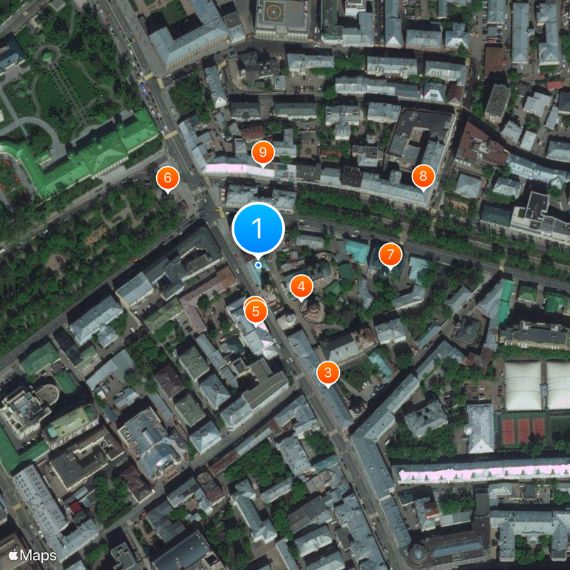 Vysokopetrovsky Monastery Map