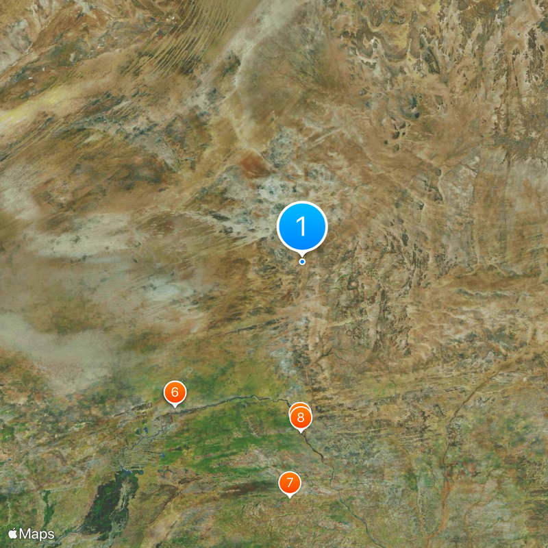 20th parallel north Map