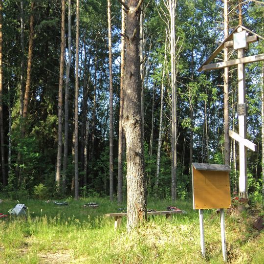 Братская могила советских воинов, в которой похоронен Герой Советского Союза И.М. Самойлов