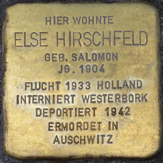 Stolperstein für Else Hirschfeld