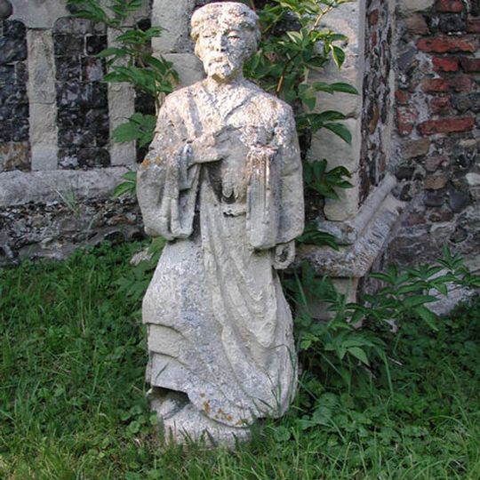 Former Tower Finial, 22 Cm South West Of South West Nave Buttress Of Church Of St Peter And St Paul