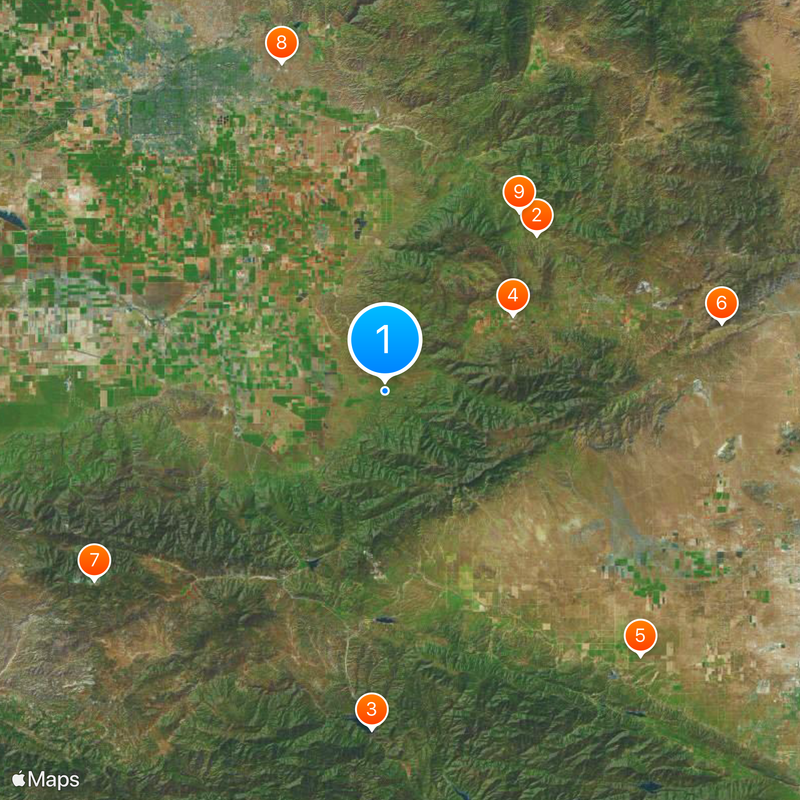 Tejon Ranch Map