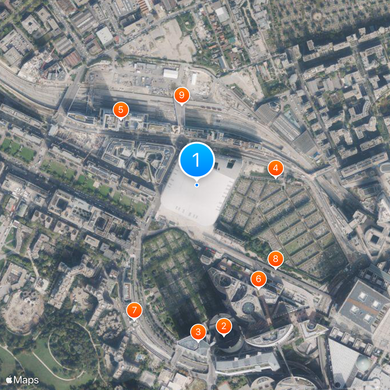 Paris La Défense Arena Mapa