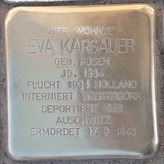 Stolperstein dedicated to Eva Kargauer
