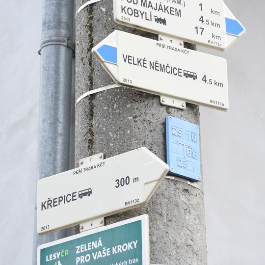 Rozcestník Křepice