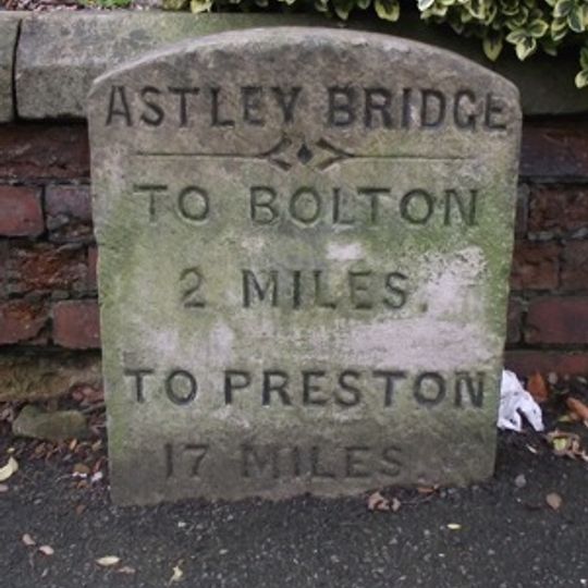 Milestone, Sharples, just N of Arundel Street