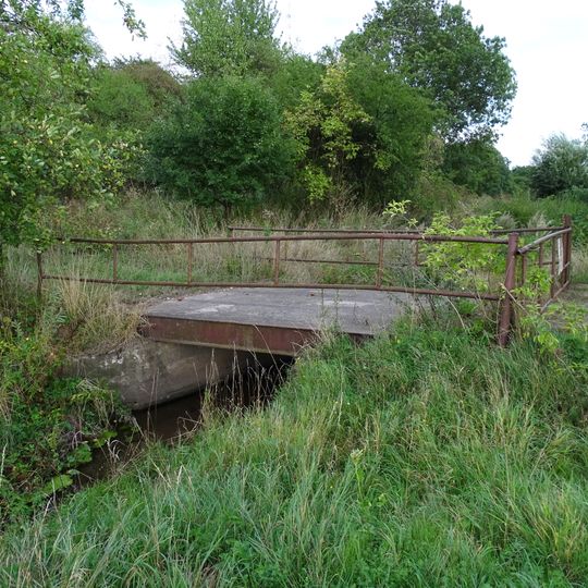 Most přes Jalový potok k čp. 195 v Přistoupimi