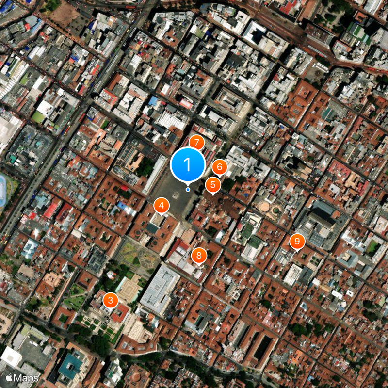 Plaza de Bolívar Mapa