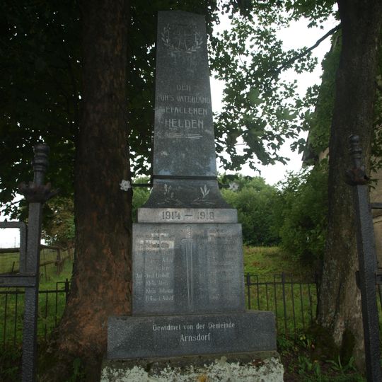 World War I memorial in Arnoltice