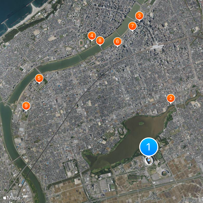 Denka Big Swan Stadium Map