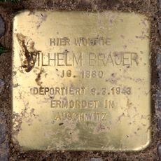 Stolperstein dedicated to Wilhelm Brauer