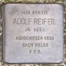 Stolperstein dedicated to Adolf Reifer