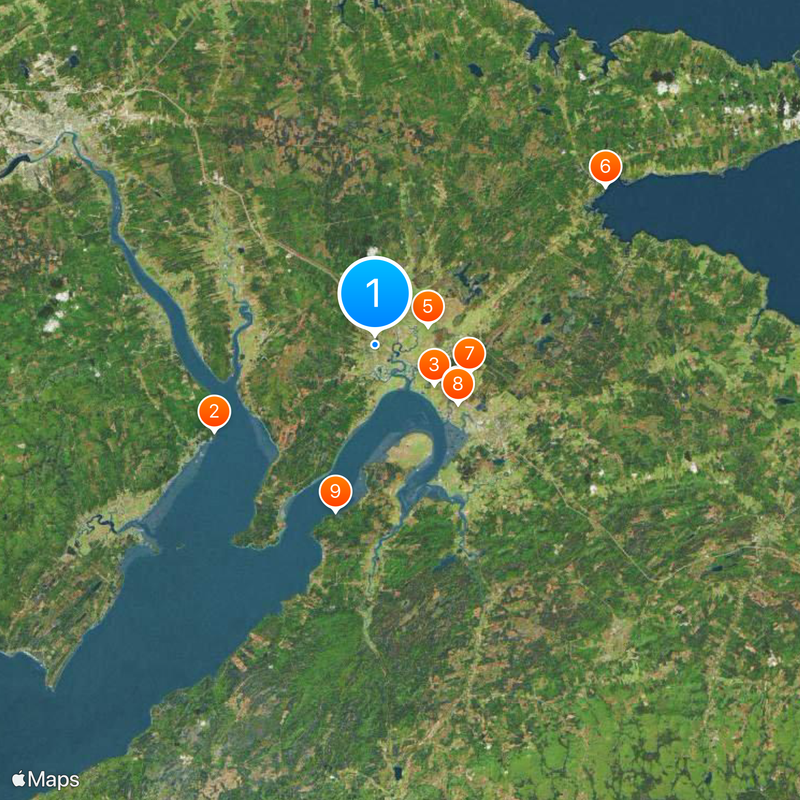 Sackville Map