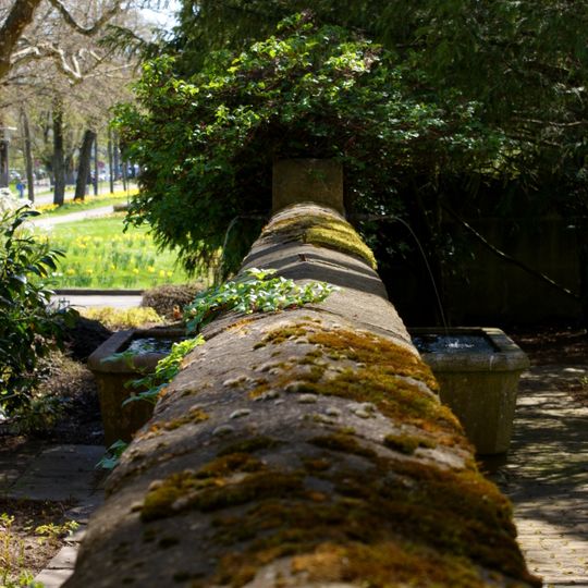 Double fountain west central building Waldau