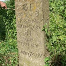 Milestone, Bridge Street, N of village