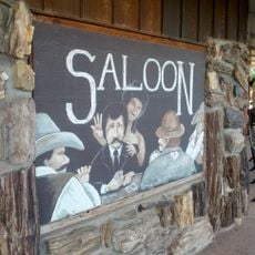 Mural of Saloon at Billy The Kid Museum