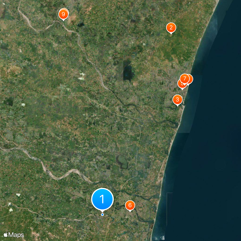 Thiruvanthipuram temple Map